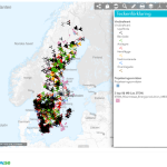 Windkrafträder in Schweden (gebaut und geplant)